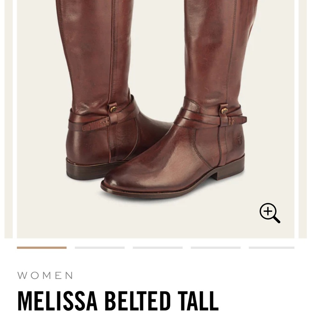 Frye Brown Leather Tall, Knee Boots - Picture 4 of 10